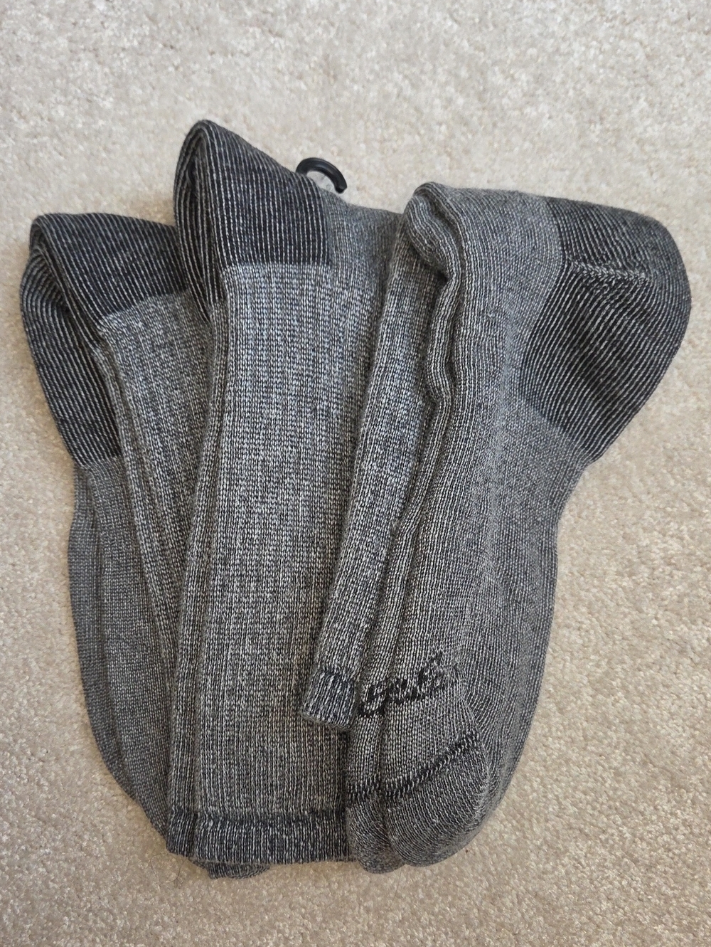 Men's Cabela's Gray Crew Socks - Pack of 3